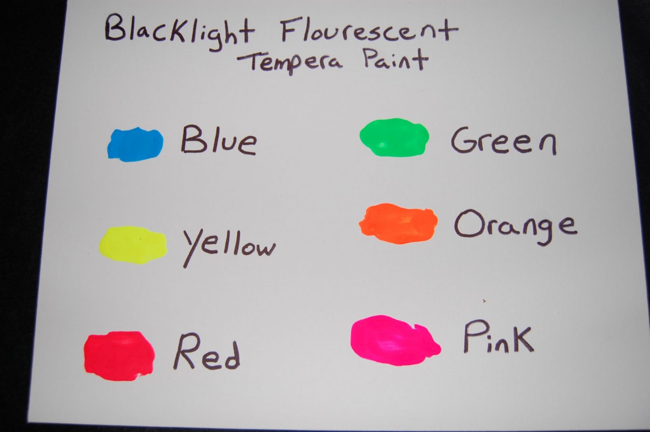 8oz bottle uv blacklight reactive tempera paint