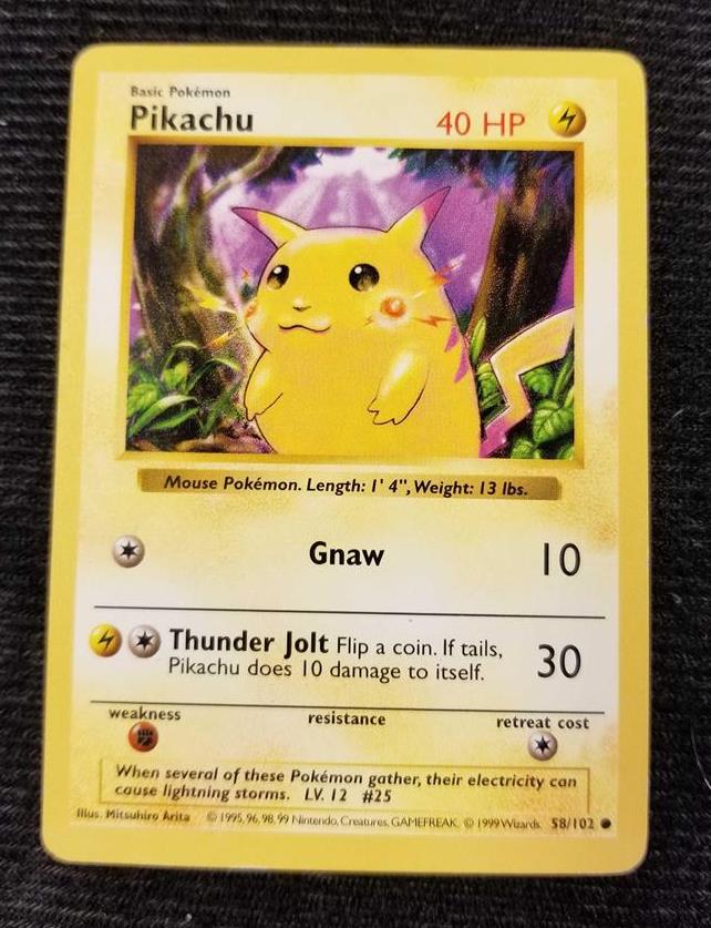 pikachu 25th anniversary non holo