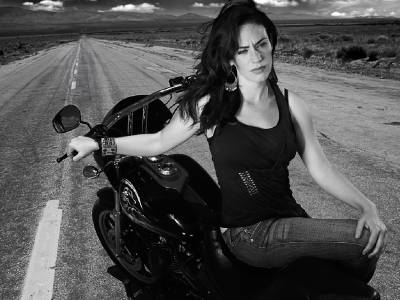 maggie siff - 18x24 poster - rare print - tara knowles - sons of