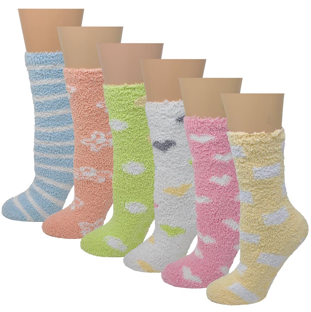 6 Paar rutschfeste Krankenhaussocken gemütlich unscharf Slipper Griffsocken - Bild 2 von 8