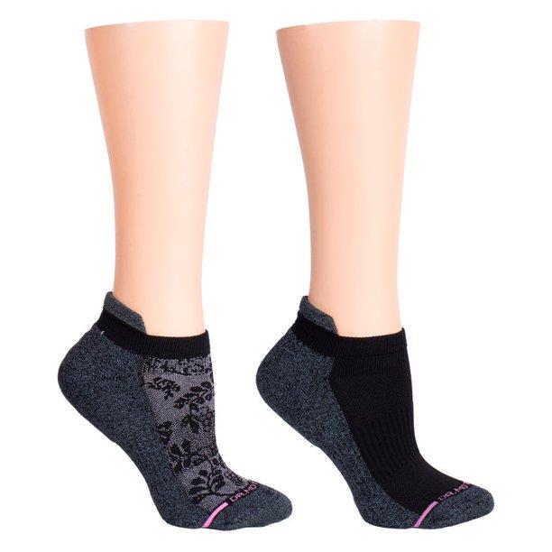 Dr. Motion Women's 2 Pack Plant Design Compression Ankle Socks - Picture 3 of 5