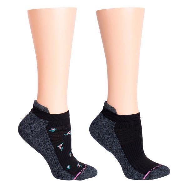 Dr. Motion Women's 2 Pack Plant Design Compression Ankle Socks - Picture 2 of 5