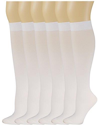 Different Touch Women Opaque Queen Stretchy Spandex Trouser Socks (6 Pairs) - Picture 8 of 8