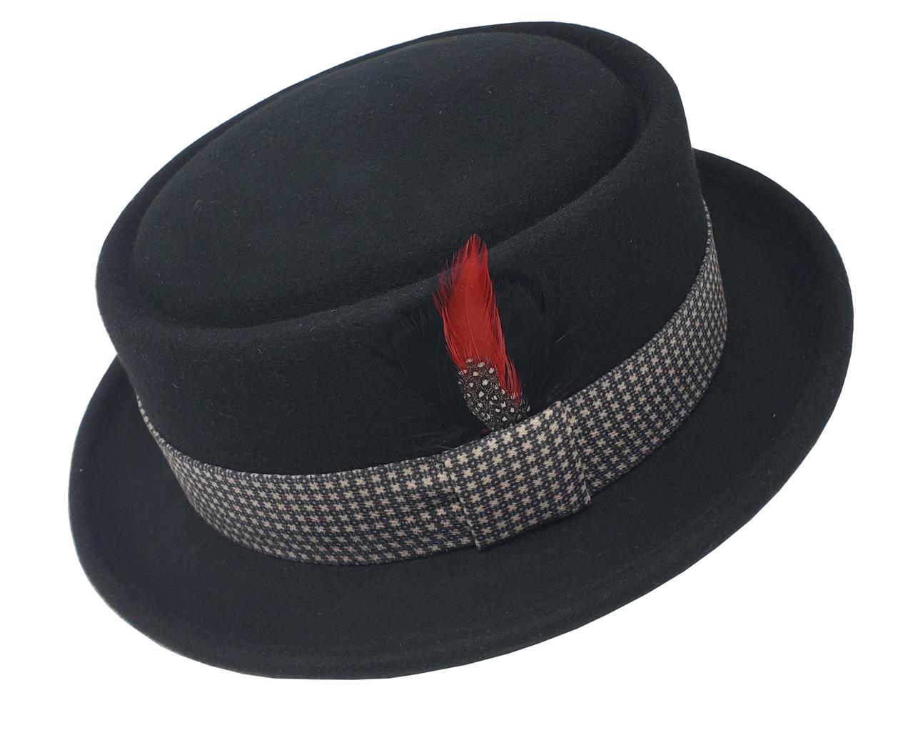 Flat top best sale pork pie hat