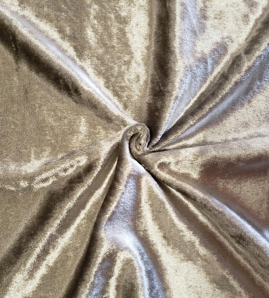 Silver Polyester Velvet Fabric Upholstery Drapery Material Sold By