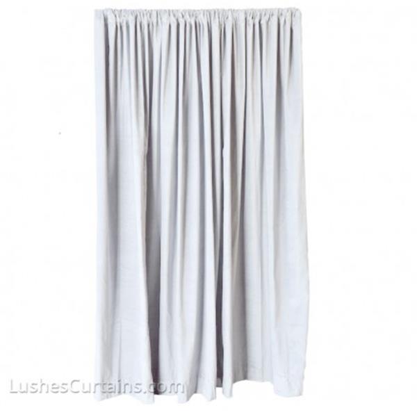 Blue 14' Tall Window Velvet Curtain Panel Extra Long Sound/Noise Reducing Drape 
