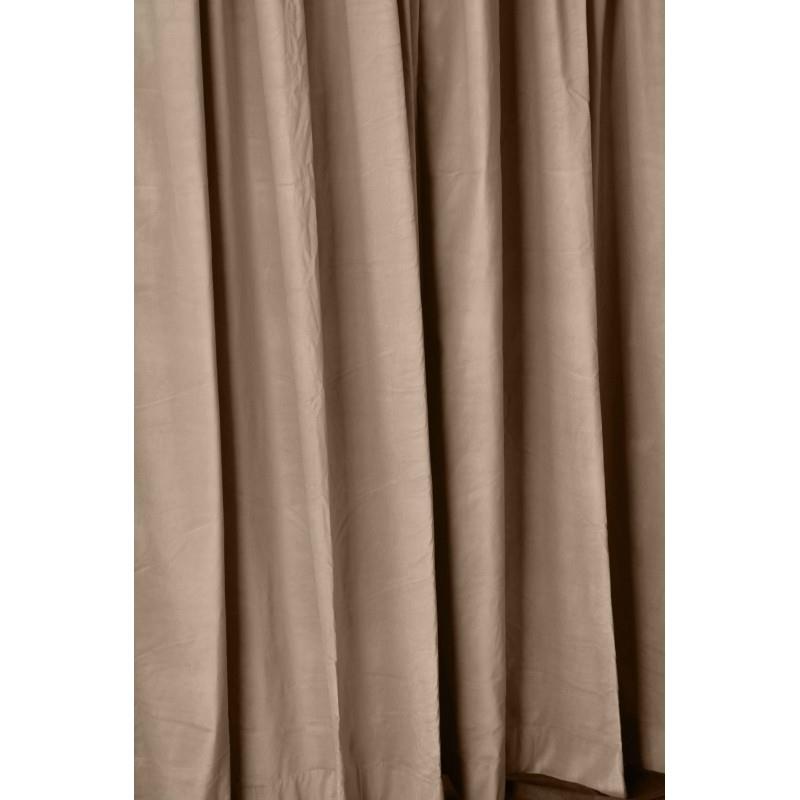 Cream Studio Soundproofing Energy Efficient Velvet Curtain 144