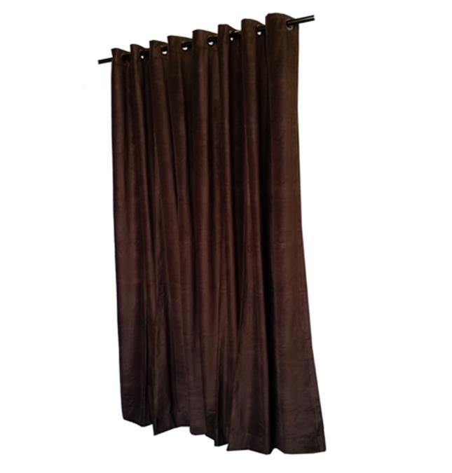 Brown 8 Ft H Cotton Velvet Curtain Panel W Grommet Top Home Studio Custom Drape Ebay