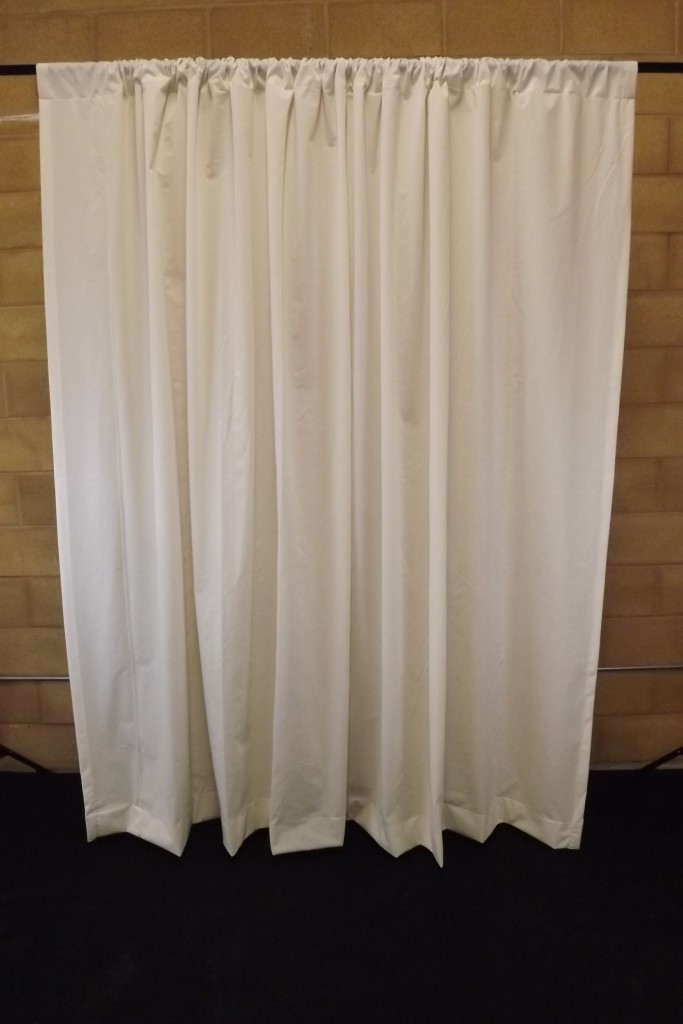 12 ft H Long Solid White Velvet Curtain Panel Movie Studio Backdrop Prop Drape