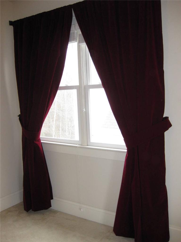 Custom Stage Theater Backdrop Drapes Burgundy Velvet 18 Ft