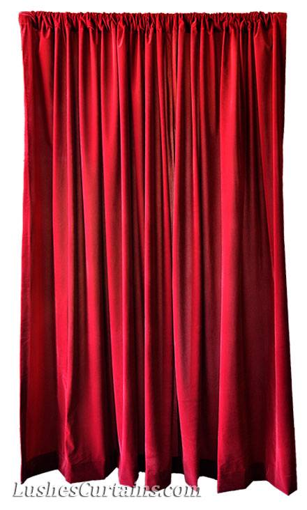Solid Brown 96/"H Velvet Curtain Long Panel Theater Stage Studio Backdrop Drapery