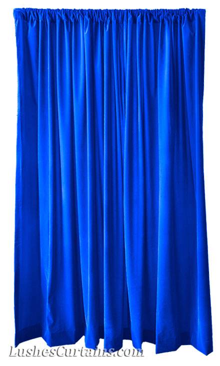 14 Ft H Royal Blue Velvet Cortina Extra, Royal Blue Curtains