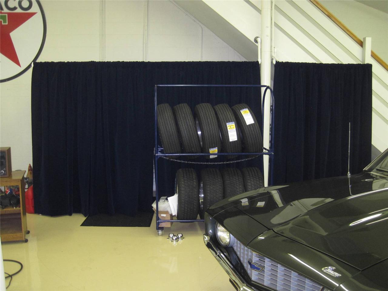 120 H Navy Blue Velvet Curtain Long Panel Drapery Church School