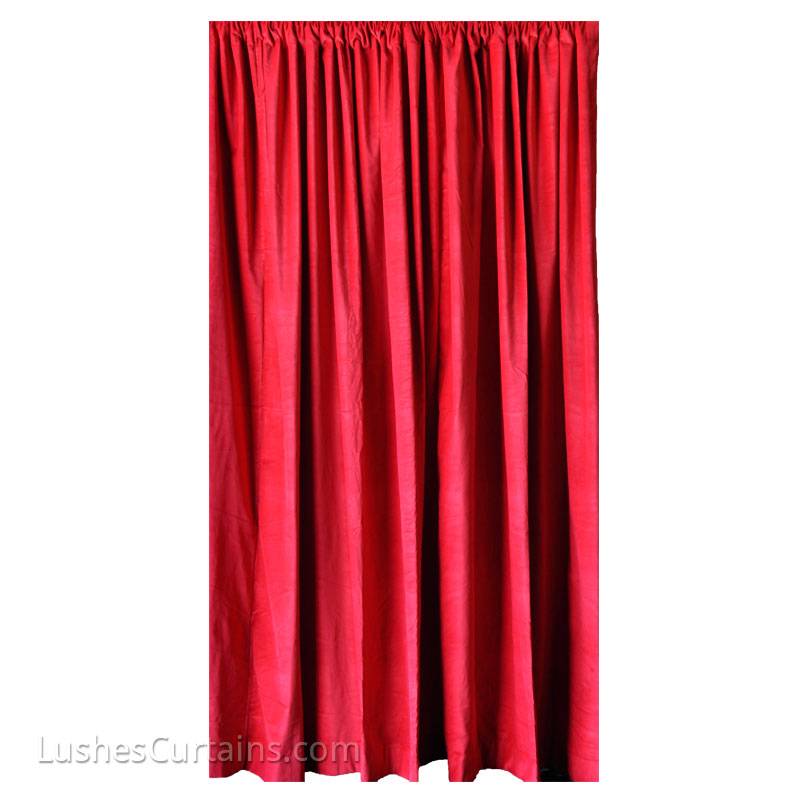 Details About Custom Red Velvet Curtain 15ft H Panel High Ceiling Room Divider Partition Drape