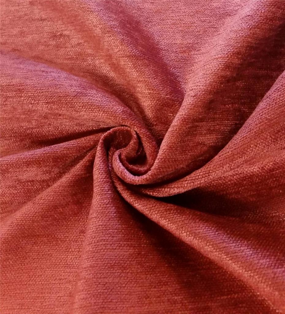 Red Poly Velvet Fire Resistant Fabric Upholstery Drapery Sold by The