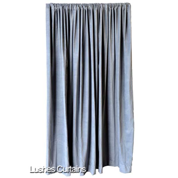 Black Theater Noise//Sound Absorbing Drapery Thermal Velvet Curtain 96 in H Panel