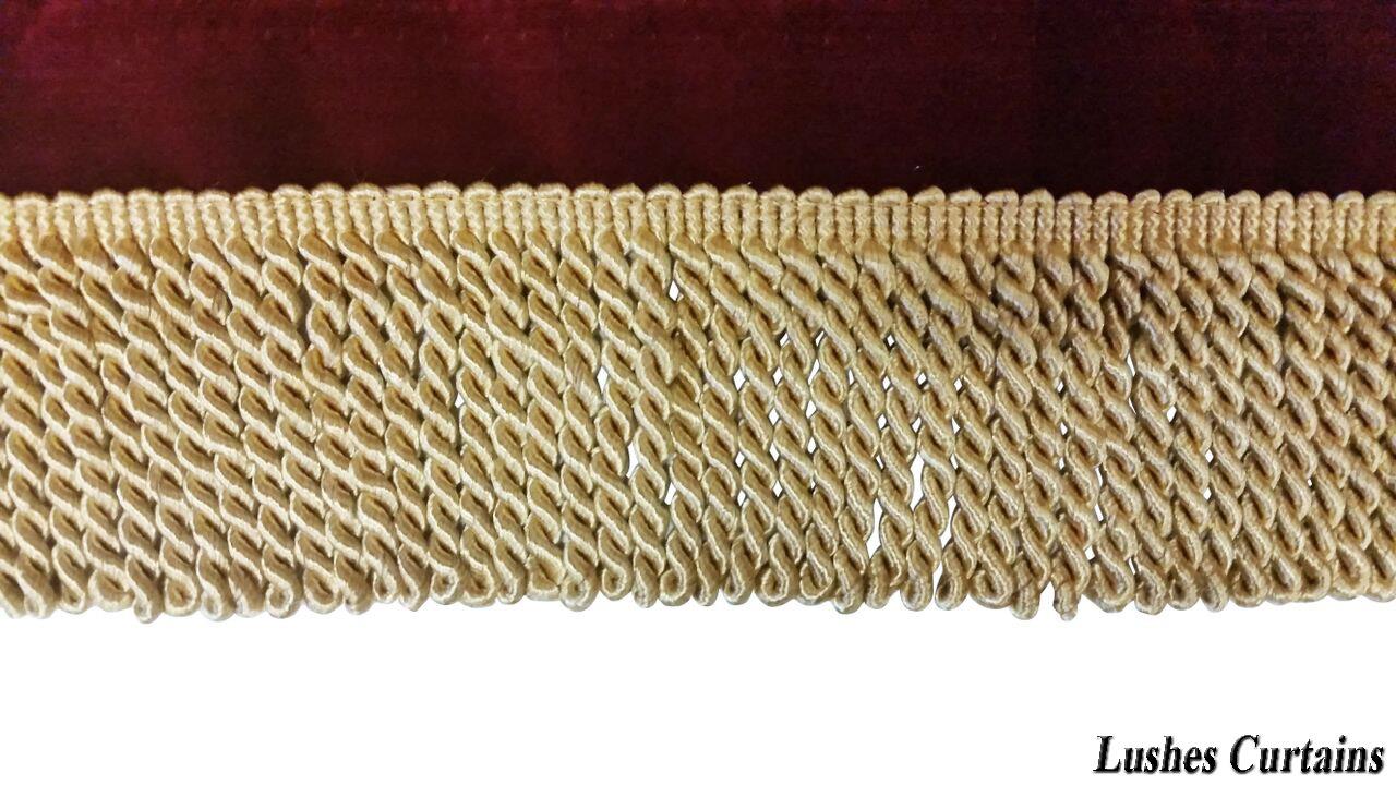 Gold Color Bullion 3 1 4 Quot Tassel Fringe Trim By The Yard