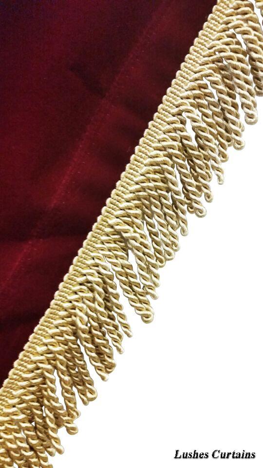 Download Gold Color Bullion 3 1/4" Tassel Fringe Trim By The Yard Curtain/Upholstery/Craf | eBay