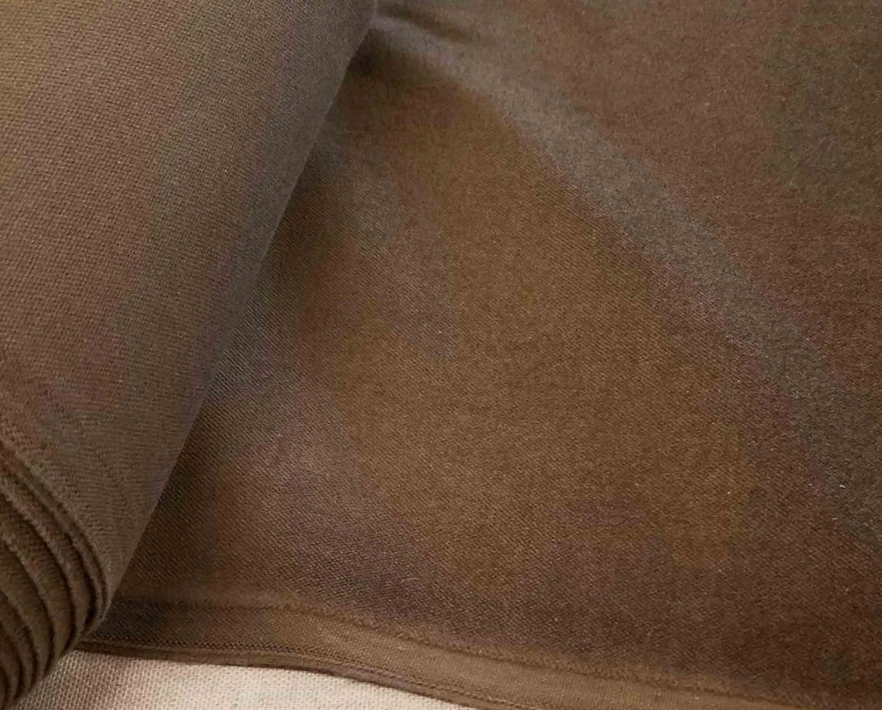 Brown Cotton Velvet Velour Sewing Fabric Upholstery Drapery Sold Per
