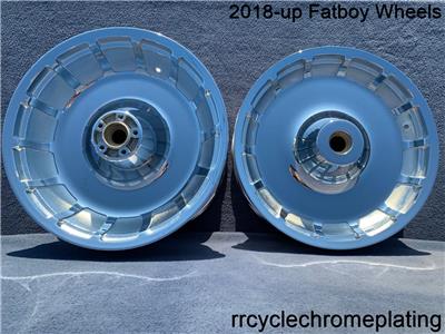 パーツ Harley Davidson Fat Boy aluminum Wheels Harley Davidson Chrome Fatboy Fat boy Wheels 2018-2024 FLFB
