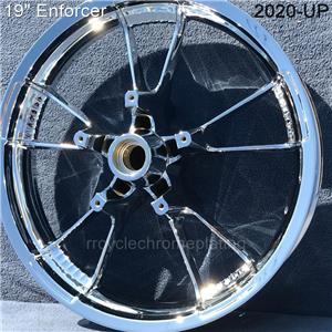 ハーレー　19インチリム　クローム Mid-Usa 19 x 2.5 Chrome Complete Front Wheel Fits Harley-Davidson