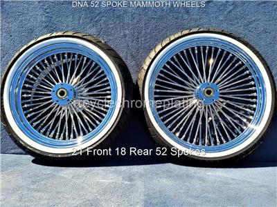 m&k❗️ DNA Mammoth 52 Spoke Chrome Wheels 21