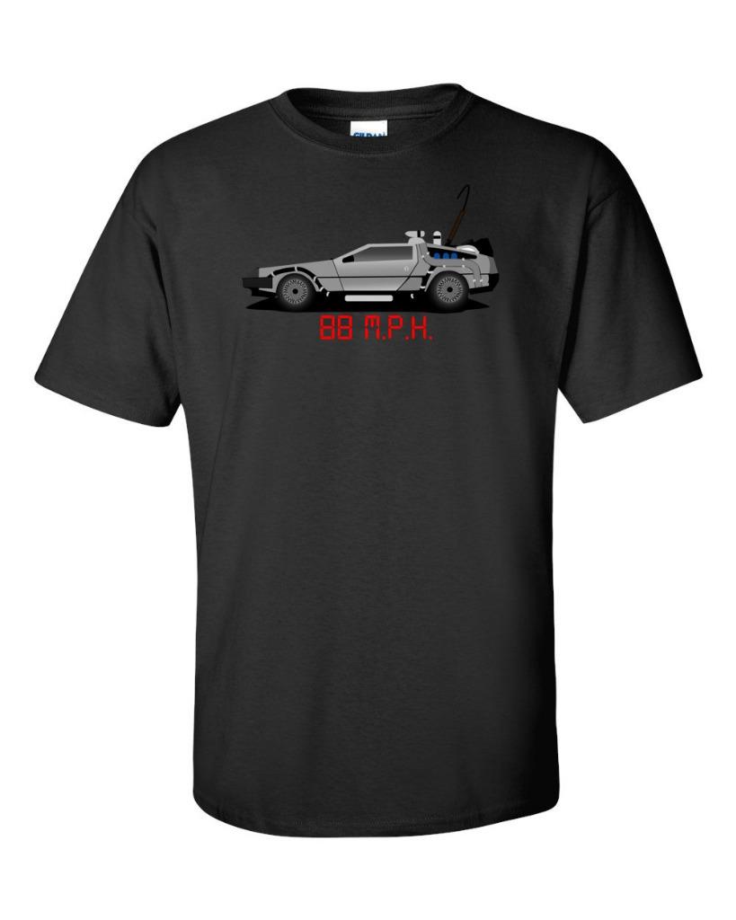 BACK to the FUTURE Delorean 88 MPH Graphic T-Shirt Funny Classic Tee New S-5XL