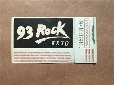 MISSING PERSONS Ticket Stub Aug 1994 Humptyz Tahoe new wave vtg