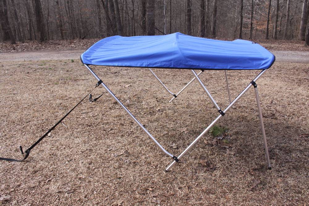 NEW ROYAL BLUE VORTEX 3 BOW BIMINI TOP 6' long / 67-72' wide, 46' TALL