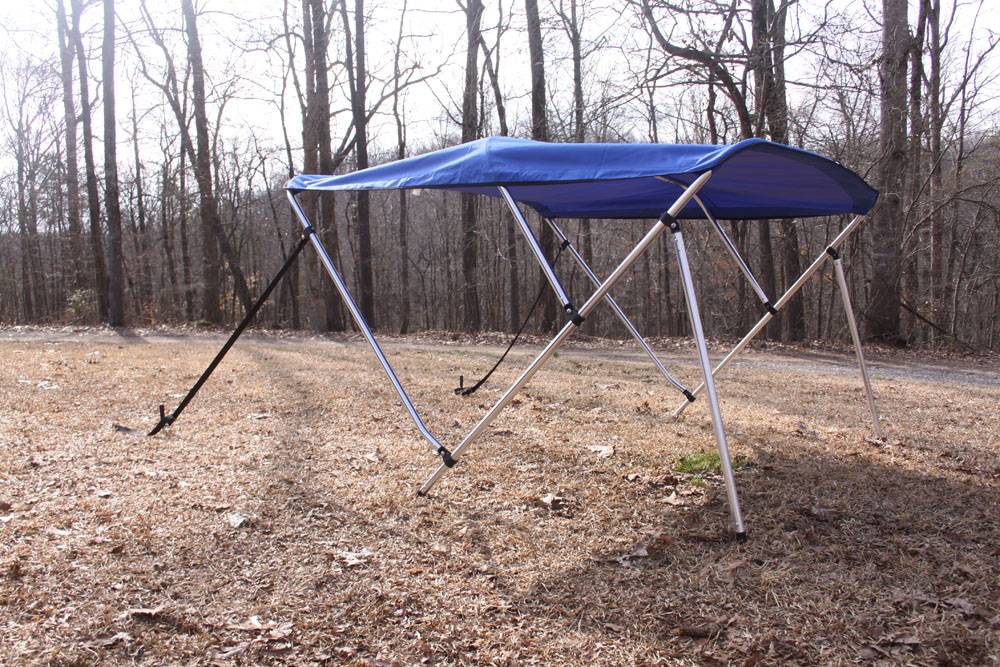 NEW ROYAL BLUE VORTEX 3 BOW BIMINI TOP 6' long / 67-72' wide, 46' TALL