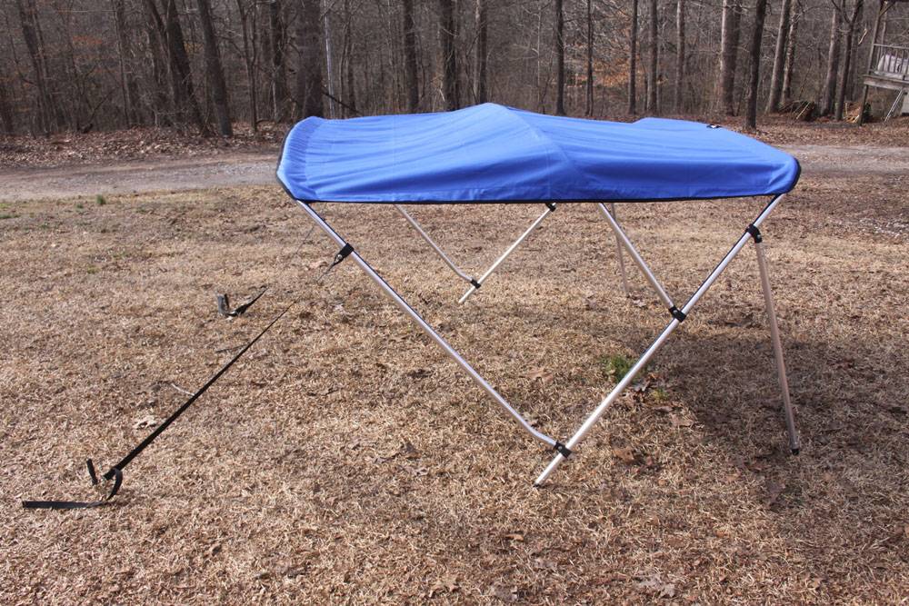 NEW ROYAL BLUE VORTEX 3 BOW BIMINI TOP 6' long / 67-72' wide, 46' TALL