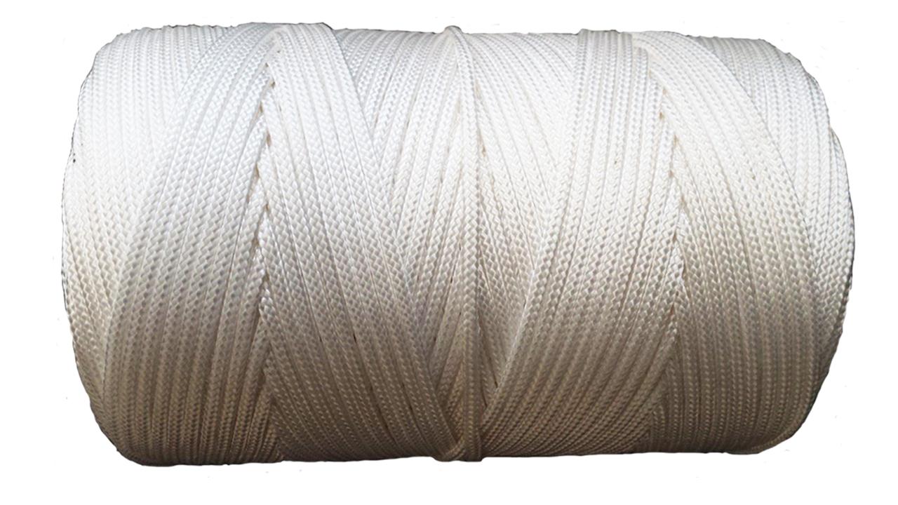 Nylon Cord Twine Rope - White Braided 1.3mm 2mm 3mm 4mm 5mm 6mm 8mm 1ST ...