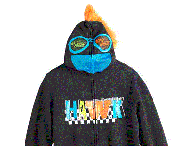 big hawk velvet hoodie