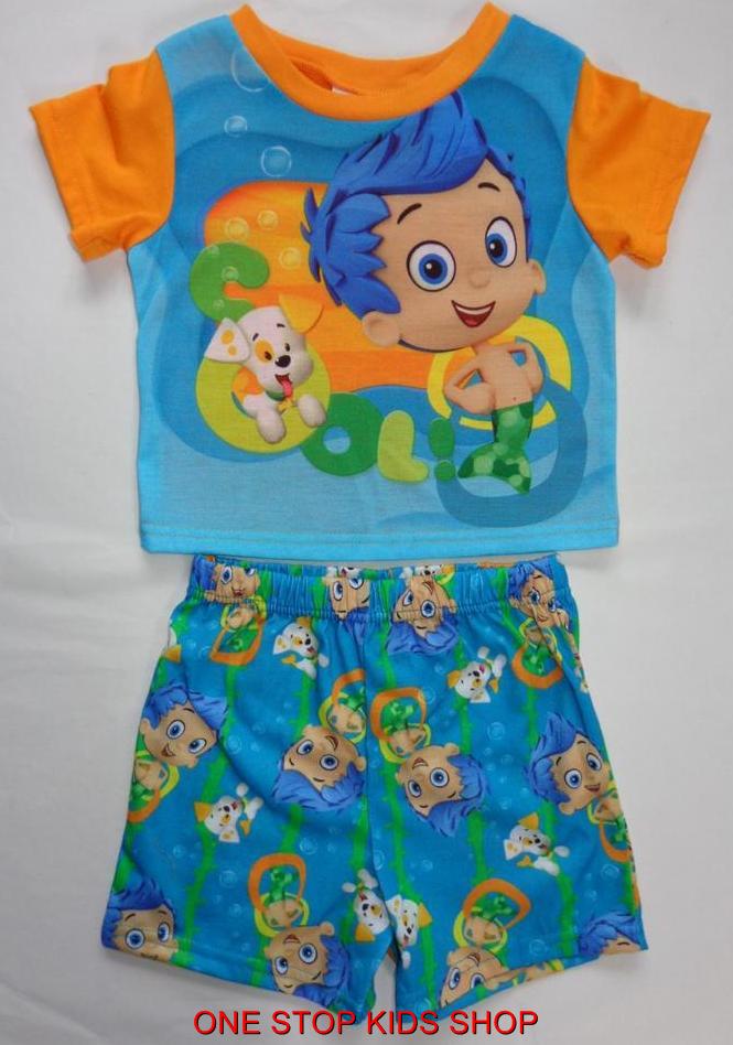 BUBBLE GUPPIES Toddler Boys 24 Months 2T 3T 4T 5T Pjs Set PAJAMAS Shirt ...