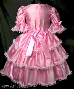 Beads Lace Vintage Victorian Princess Dress Fancy Costume Pink Size 2T ...