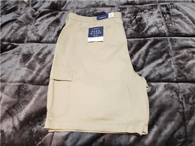 Croft /& Barrow Men/'s Khaki Cargo Shorts 44 NWT