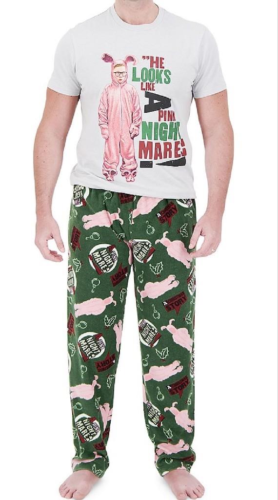 Christmas Pajamas Mens Pink Pajama Set A CHRISTMAS STORY PINK - Main Image