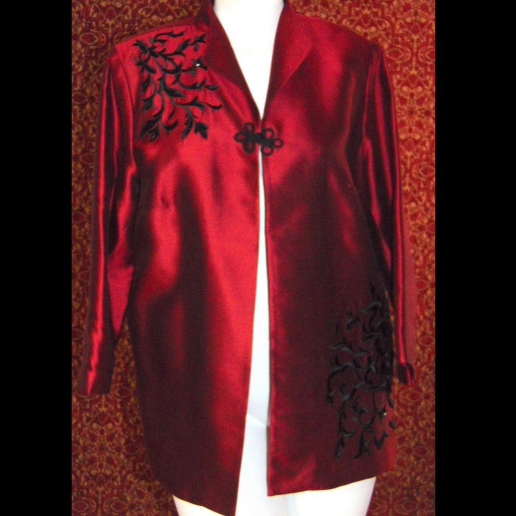 red evening jacket