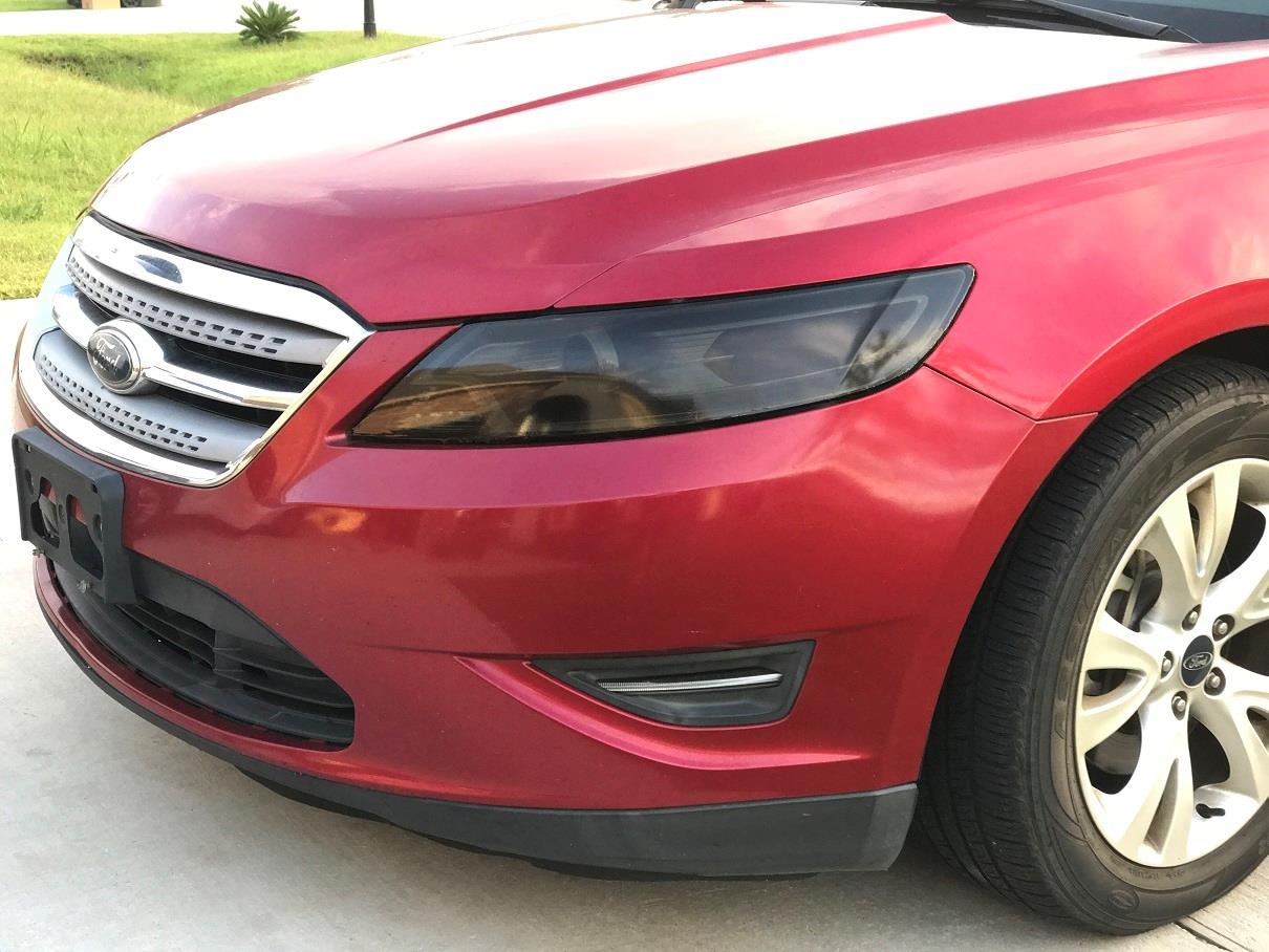 10 12 Ford Taurus Smoke Headlight Precut Vinyl Tint Smoked Overlays Ebay