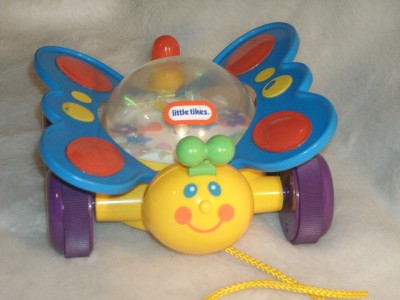 Fun LITTLE Tikes PULL Along LIGHT Up BUTTERFLY Adorable BABY Toy! | eBay