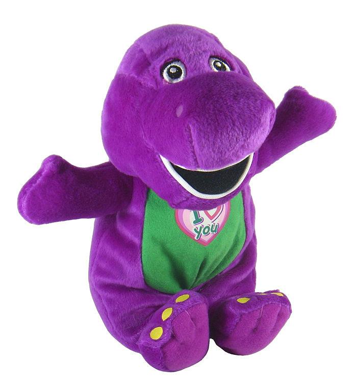 CUTE New HAPPY BARNEY & FRIENDS Barney Dinosaur I LOVE YOU 22CM Plush ...