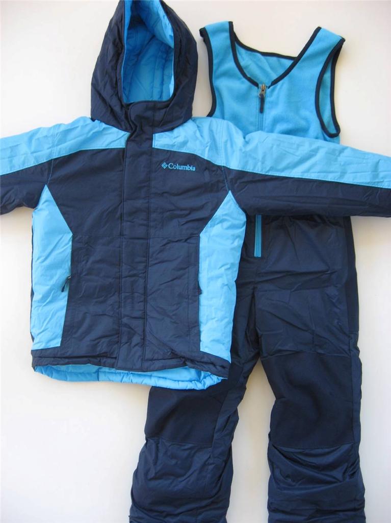 NWT Columbia Boys 4/5 6/7 Omni-Shield 2-Piece Reversible Snowsuit $140 ...