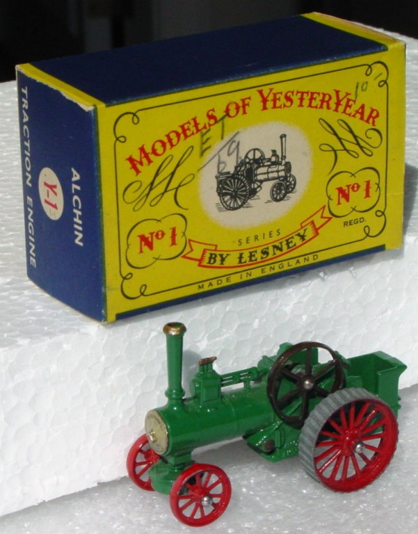 Models of YesterYears 01 A - Allchin gold boil dark brown flywheel three slight chips C9 C box