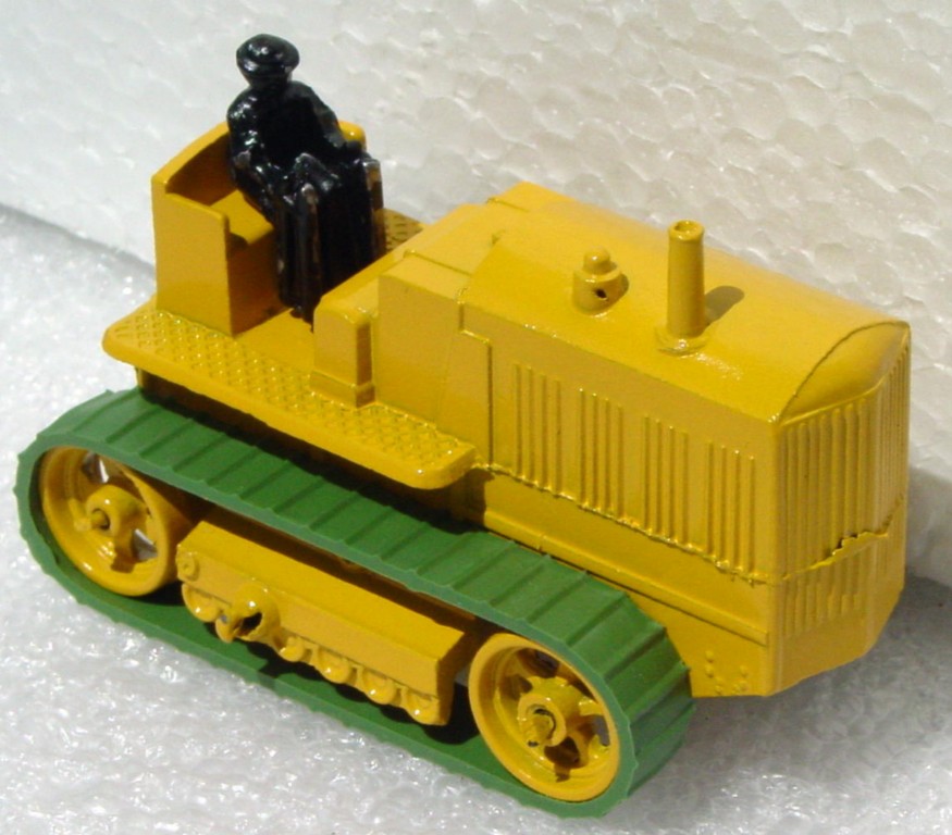 Matchbox MOKO Crawler Tractor Yellow RESTORED