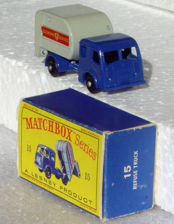 Regular Wheel 15 C 2 - Dennis Refuse square decal 10x36 Very Near Mint C9- early D -1 flap