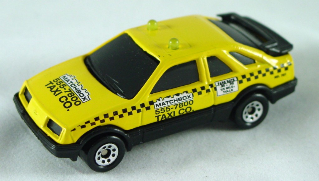 Pre-production 15 D 43 - Sierra yellow and black MBX Taxi one slight chip screw base made in China