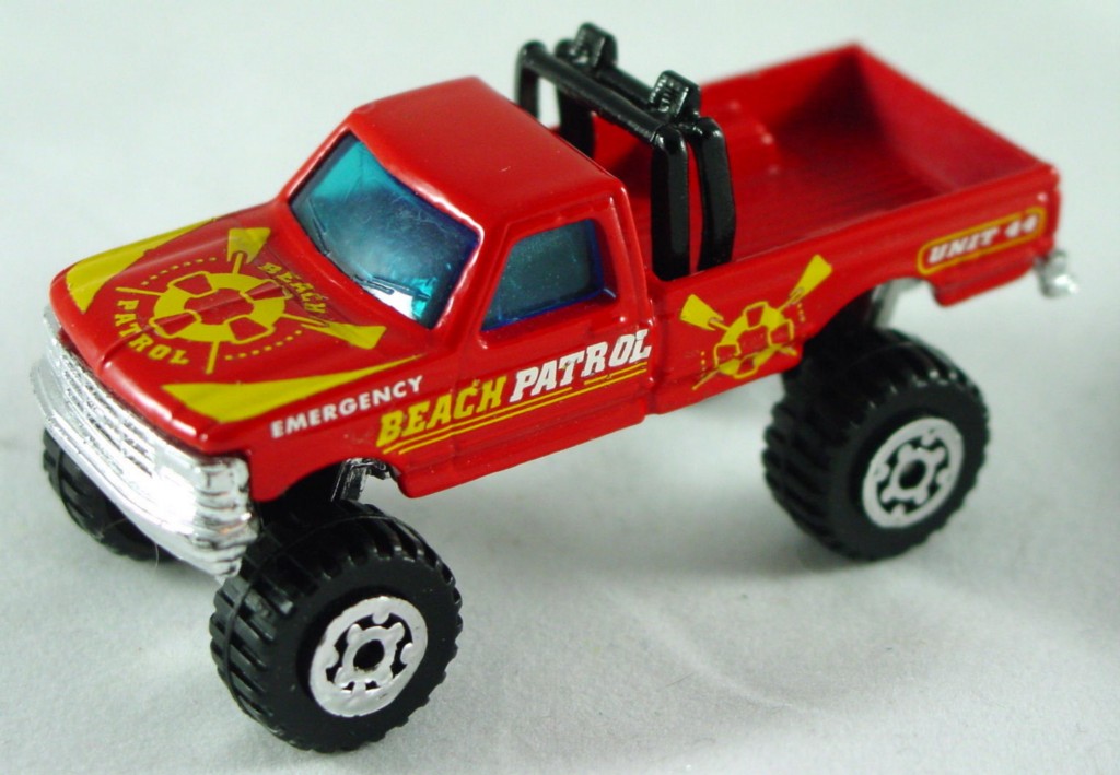 Pre-production 65 G 14 - Ford F150 Pickup Red Beach Patrol made in China DECALS