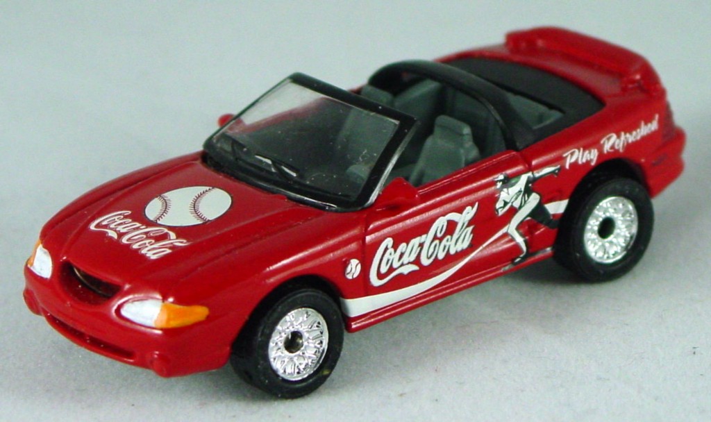 Pre-production 36 F 9 - Mustang convertible Red Coca-Cola made in Thailand epoxy rivet LABELS