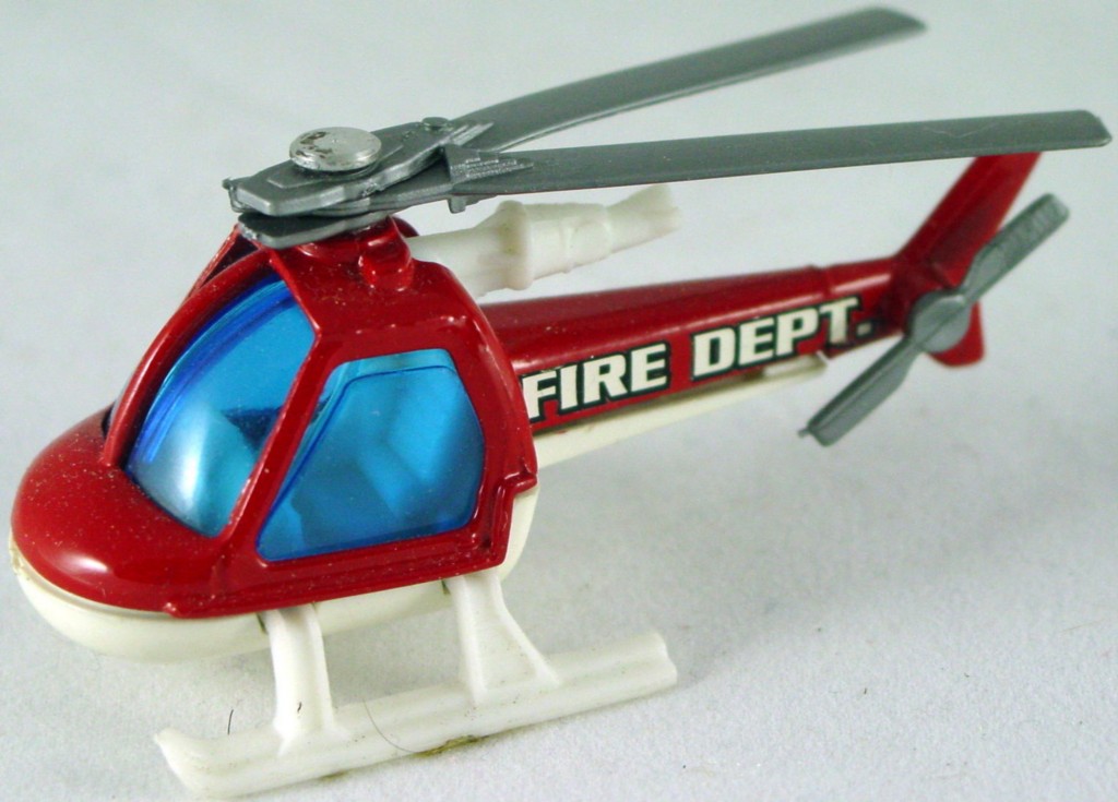 Pre-production 75 D 39 - Helicopter Red and white Fire dept made in Thailand epoxy DECALS