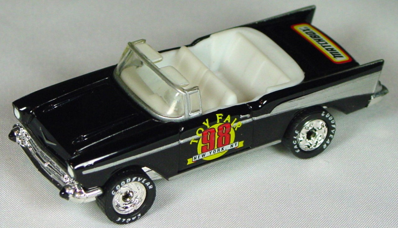 Offshore SuperFast 36 E 1 - 57 Bel Air convertible Turquoise Black Toy Fair 1998 Matchbox
